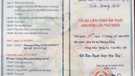 GM của huyện Vân Đồn tham dự Liên hoan ẩm thực Vân Đồn lần thứ nhất. Thời gian 17h, ngày 30/10/2020.