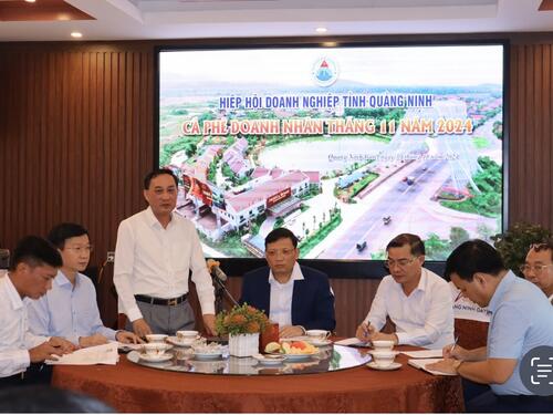 Cafe Doanh nhân “Tháo gỡ khó khăn về nguyên liệu sản xuất và vật liệu san lắp cho các Doanh nghiệp sản xuất vật liệu xây dựng và san lắp mặt bằng”