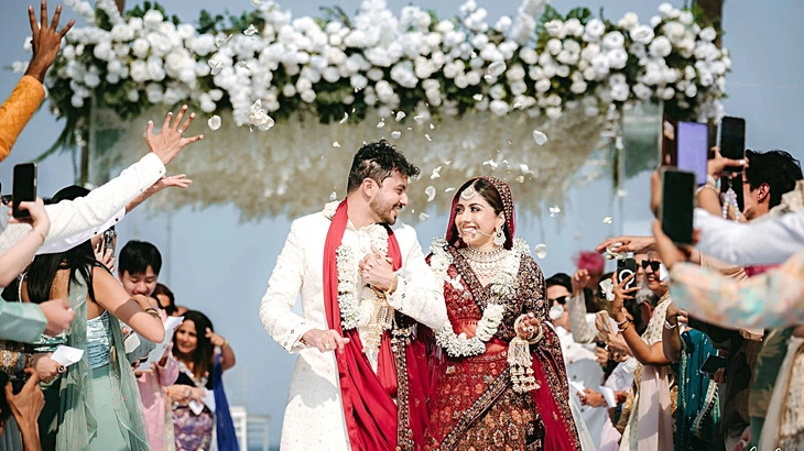 Cặp đôi cô dâu Kulvin Kaur và chú rể Dilip Bhagwan chọn Hyatt Regency Danang Resort and Spa là địa điểm cho đám cưới từ ngày 2 đến 4-2 với sự tham dự của hơn 200 khách mời - Ảnh: THỊ DINH