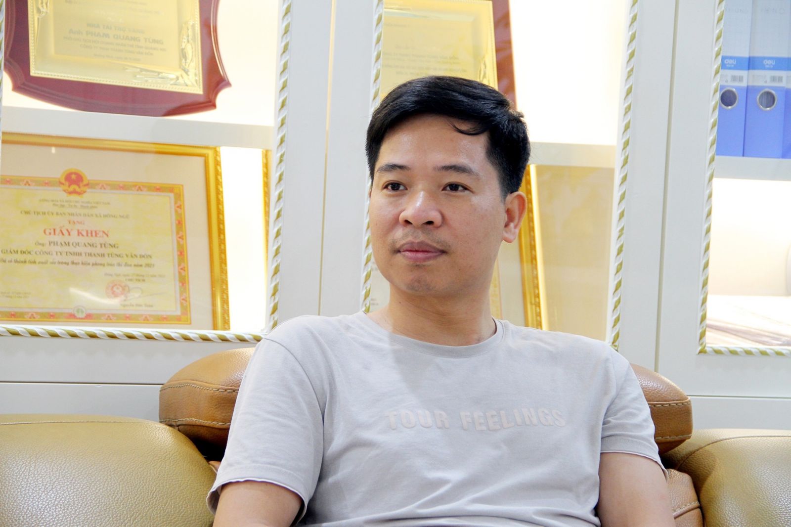 Anh Phạm Quang Tùng - Giám đốc Công ty TNHH Thanh Tùng Vân Đồn, Chủ tịch CLB Đầu tư và Khởi nghiệp tỉnh Quảng Ninh
